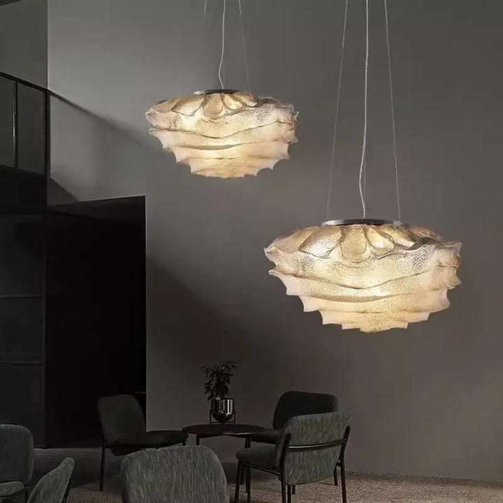 Suspension Design Organique Blanc Moderne Élégant Sculptural