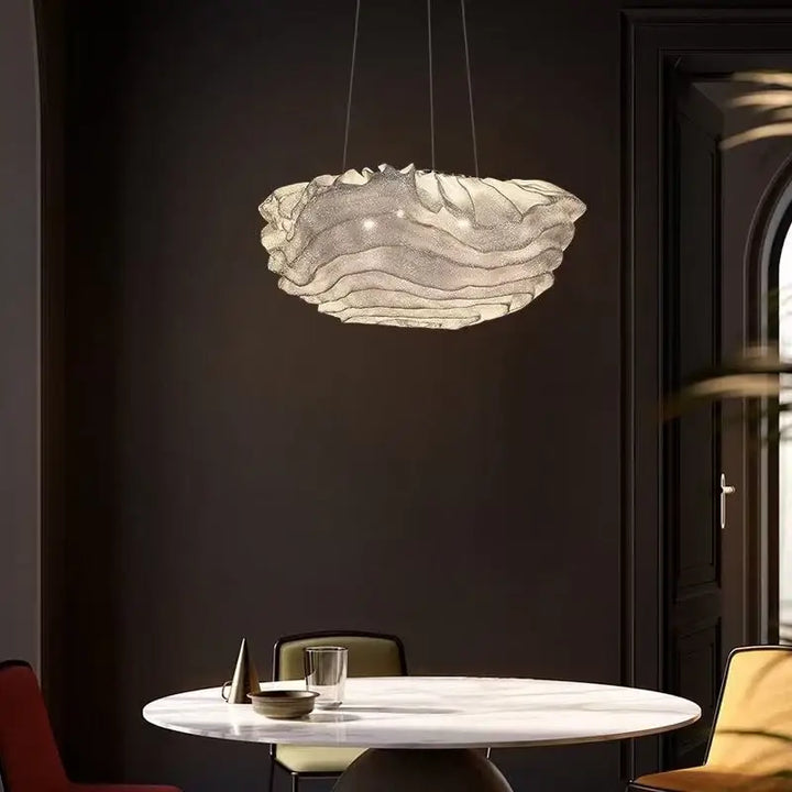 Suspension Design Organique Blanc Moderne Élégant Sculptural