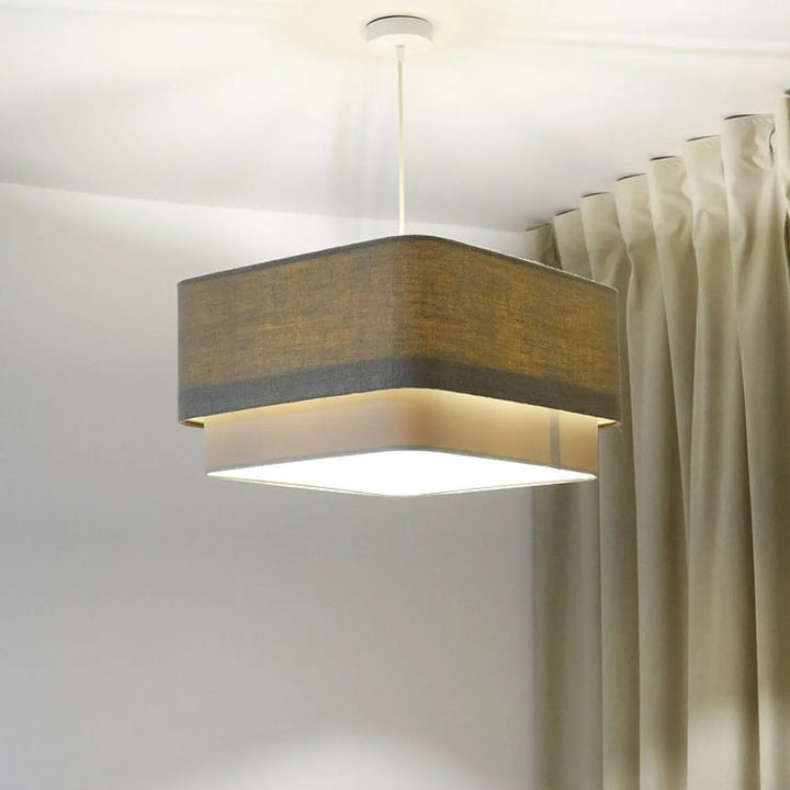 Suspension Luminaire | KWADRO DUO (Taupe)