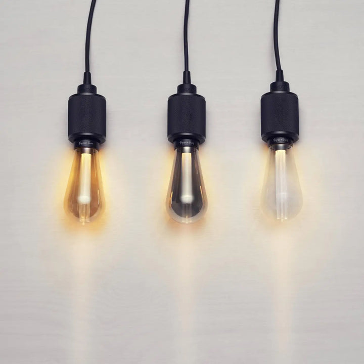 Suspension Heavy Metal à gravure quadrillée en bronze fumé #couleur_gris