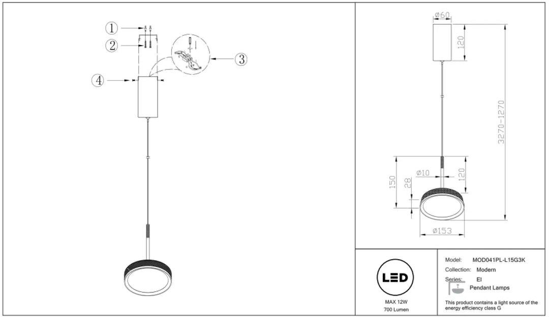 Suspension el led avec lumière douce en aluminium noir et corps cylindrique blanc pour un design moderne élégant