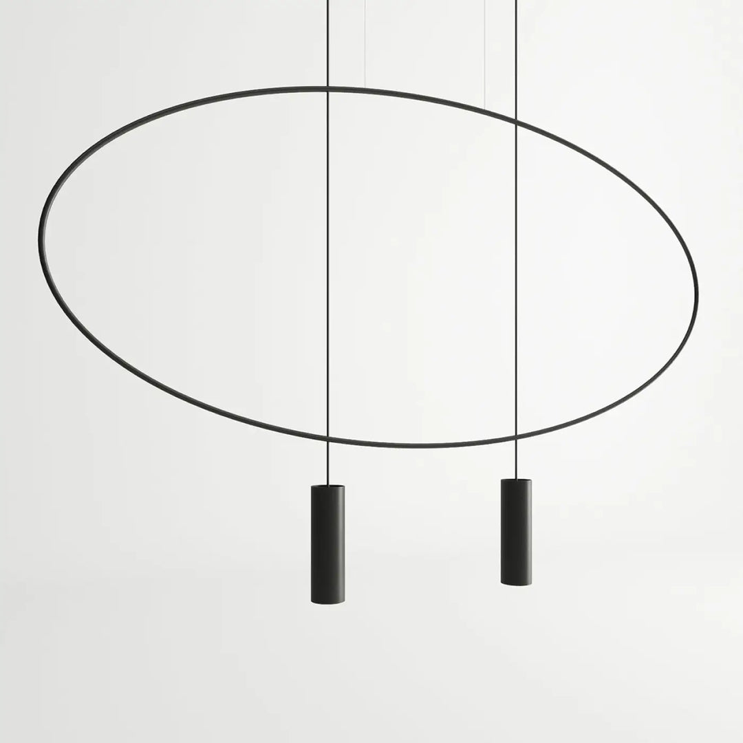 Suspension HOLAR noir éteinte, suspendue