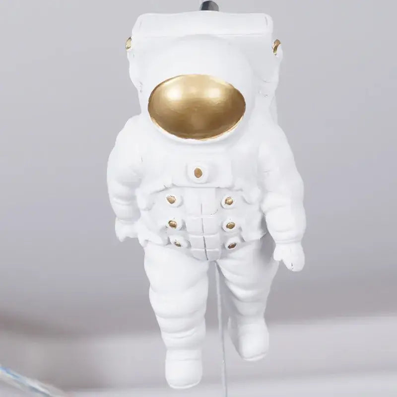 Suspension enfant fusée et astronautes design original noir