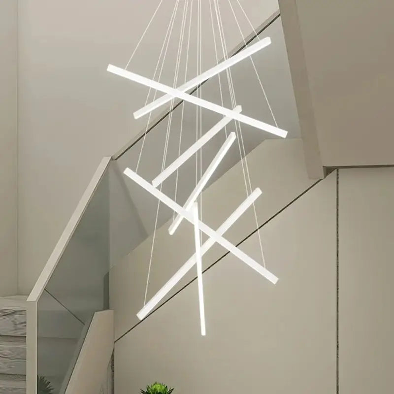 Luminaire design xxl forme croix acrylique moderne