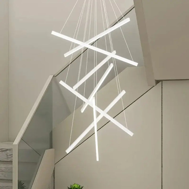 Luminaire design xxl forme croix acrylique moderne