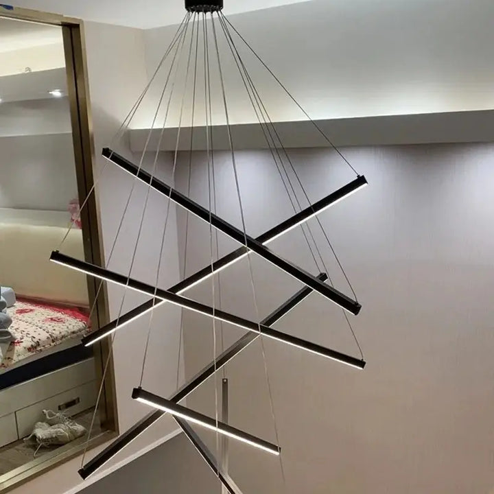 Luminaire design xxl forme croix acrylique moderne