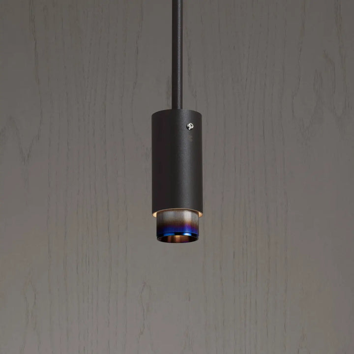 Suspension Exhaust à gravure alignée Graphite finition acier brûlé, vue 2 #couleur_multicolore