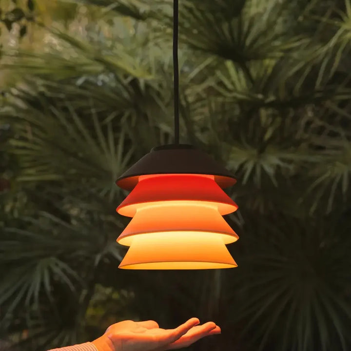 Suspension Toba multicolore en extérieur