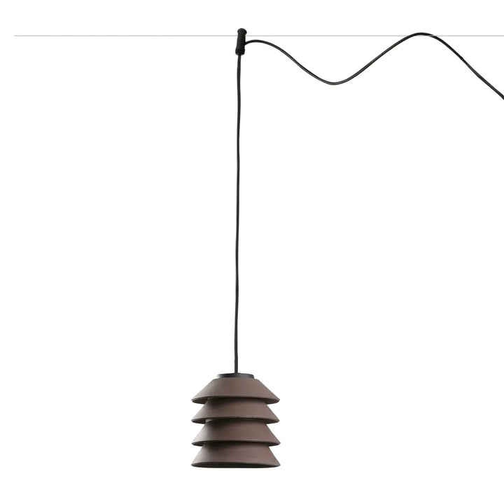 Suspension Toba marron sans pavillon pour système