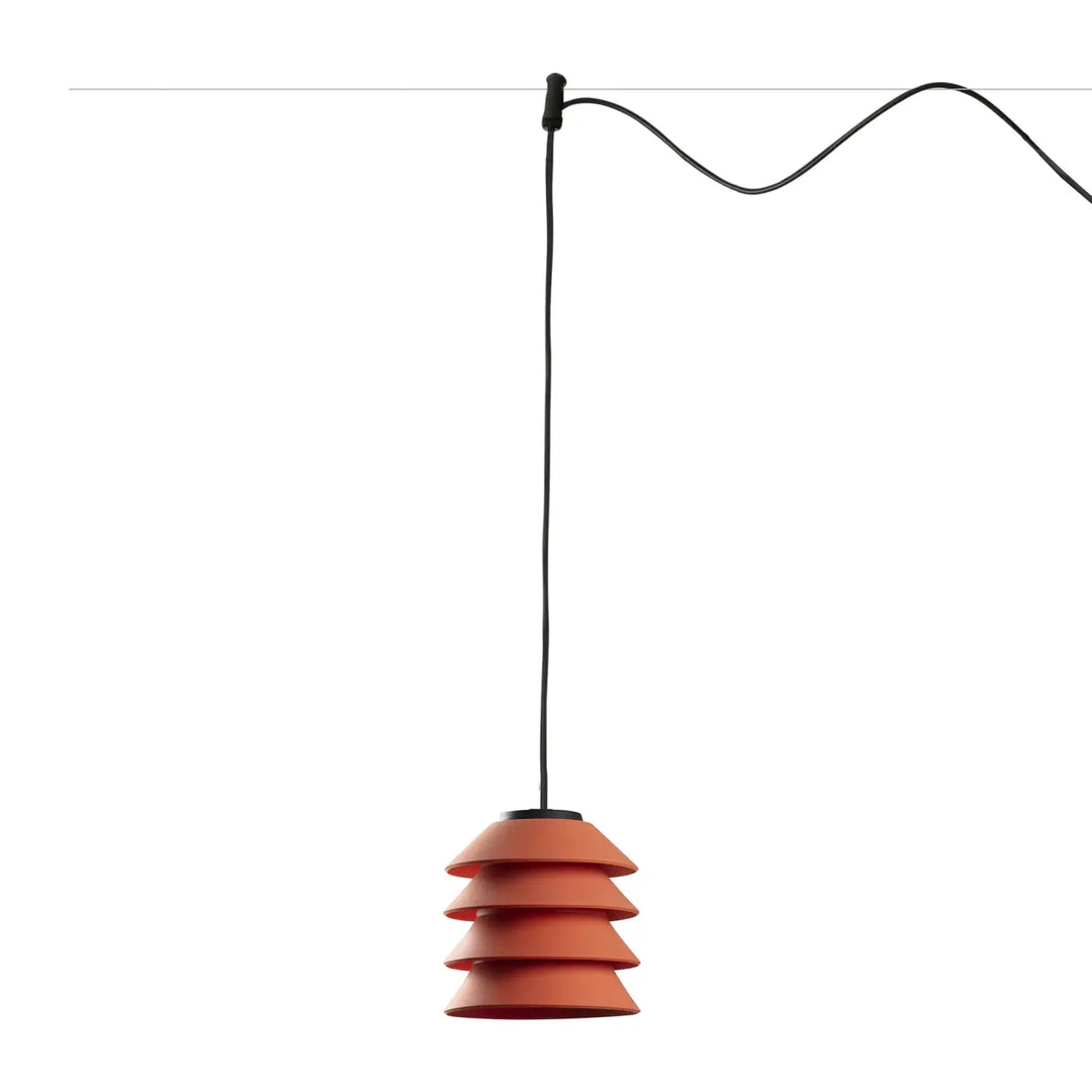 Suspension Toba orange sans pavillon pour système