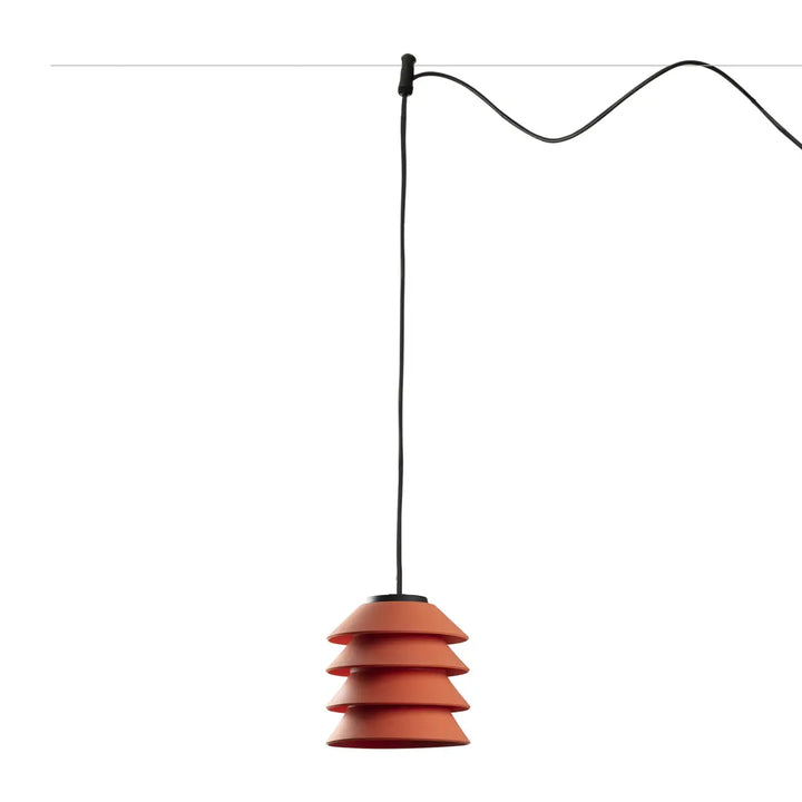 Suspension Toba orange sans pavillon pour système