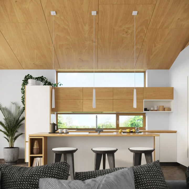 Suspension Luminaire blanc dans un intérieur contemporain