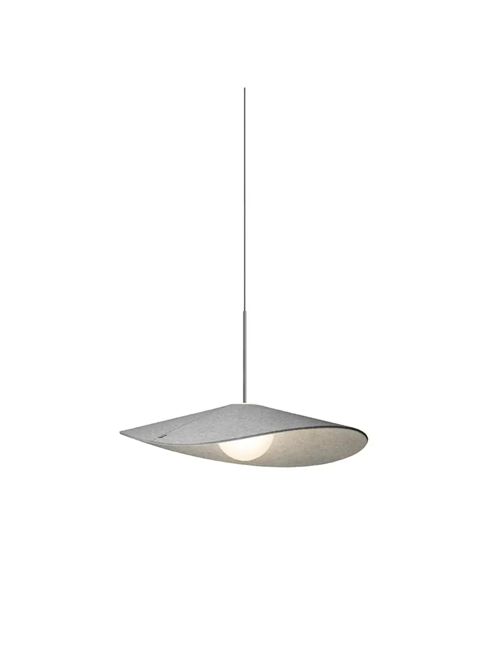 Suspension Bola Felt en feutre de laine gris, 61 cm