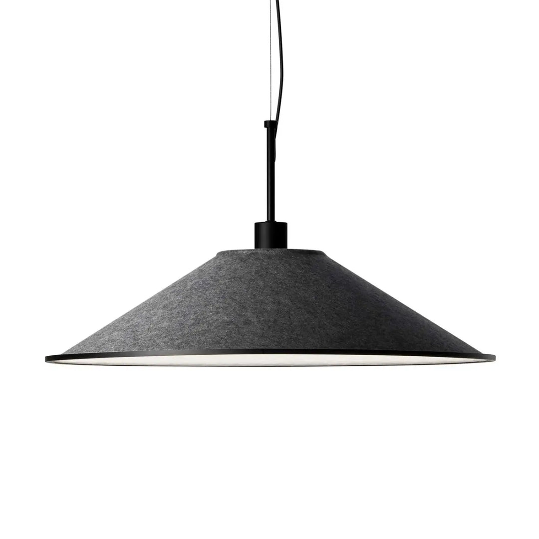 Détail de la suspension Shoemaker en feutre gris anthracite #couleur_gris_anthracite