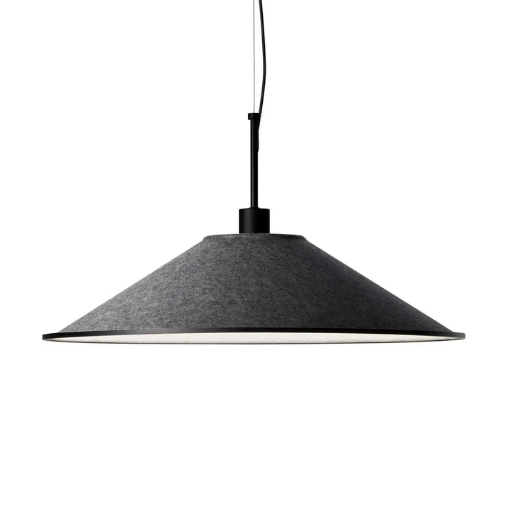 Détail de la suspension Shoemaker en feutre gris anthracite #couleur_gris_anthracite
