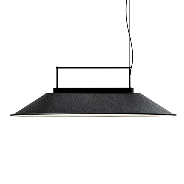 Détail de la suspension LED Shoemaker en feutre