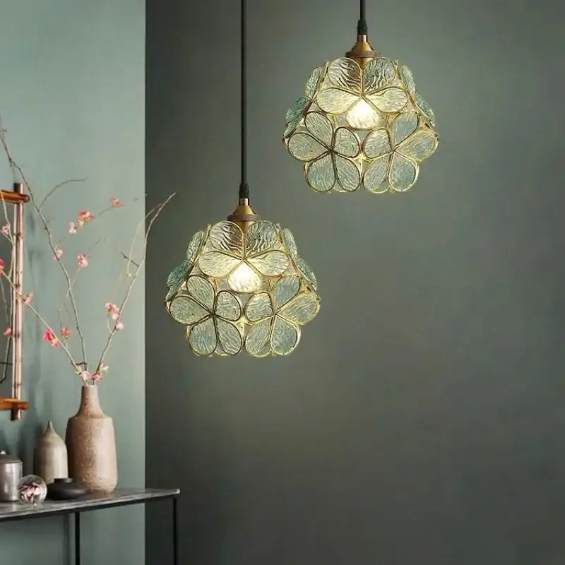 Nordic Modern Petal Acrylic Pendant Lamp Bedroom Bedside Restaurant Flower Ceiling Light Bathroom Foyer Led Hanging