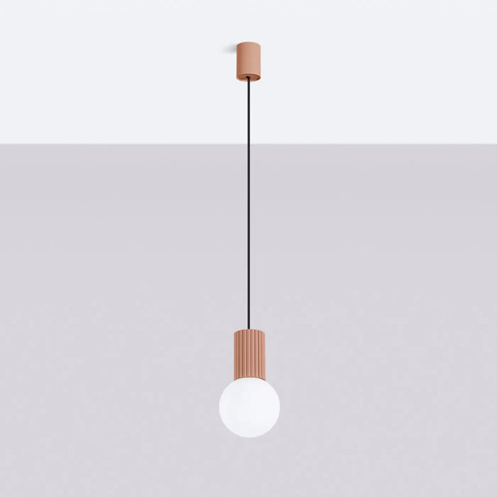 Suspension Luminaire moka éteinte, vue rapprochée