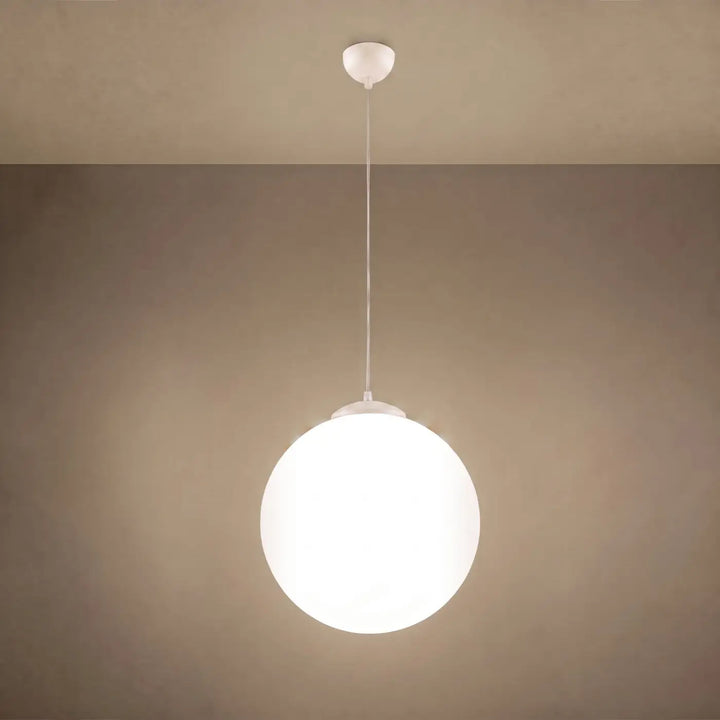 Suspension beige allumée