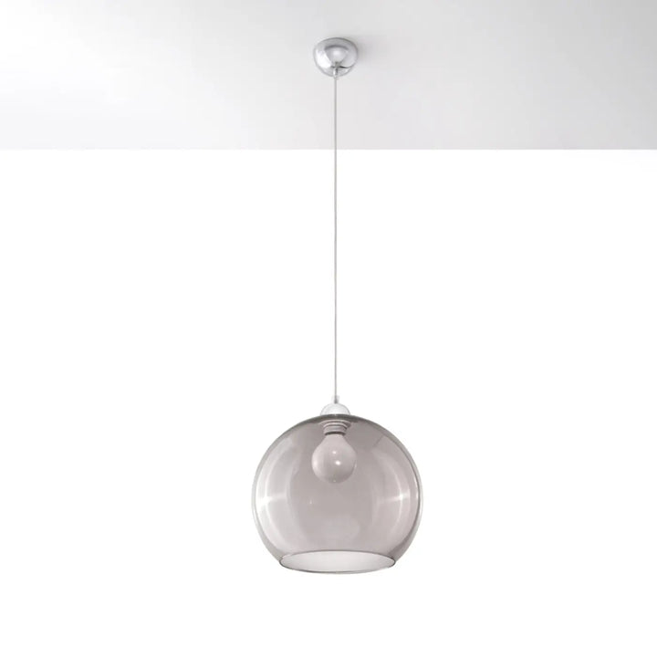 Suspension Luminaire graphite éteinte, vue rapprochée