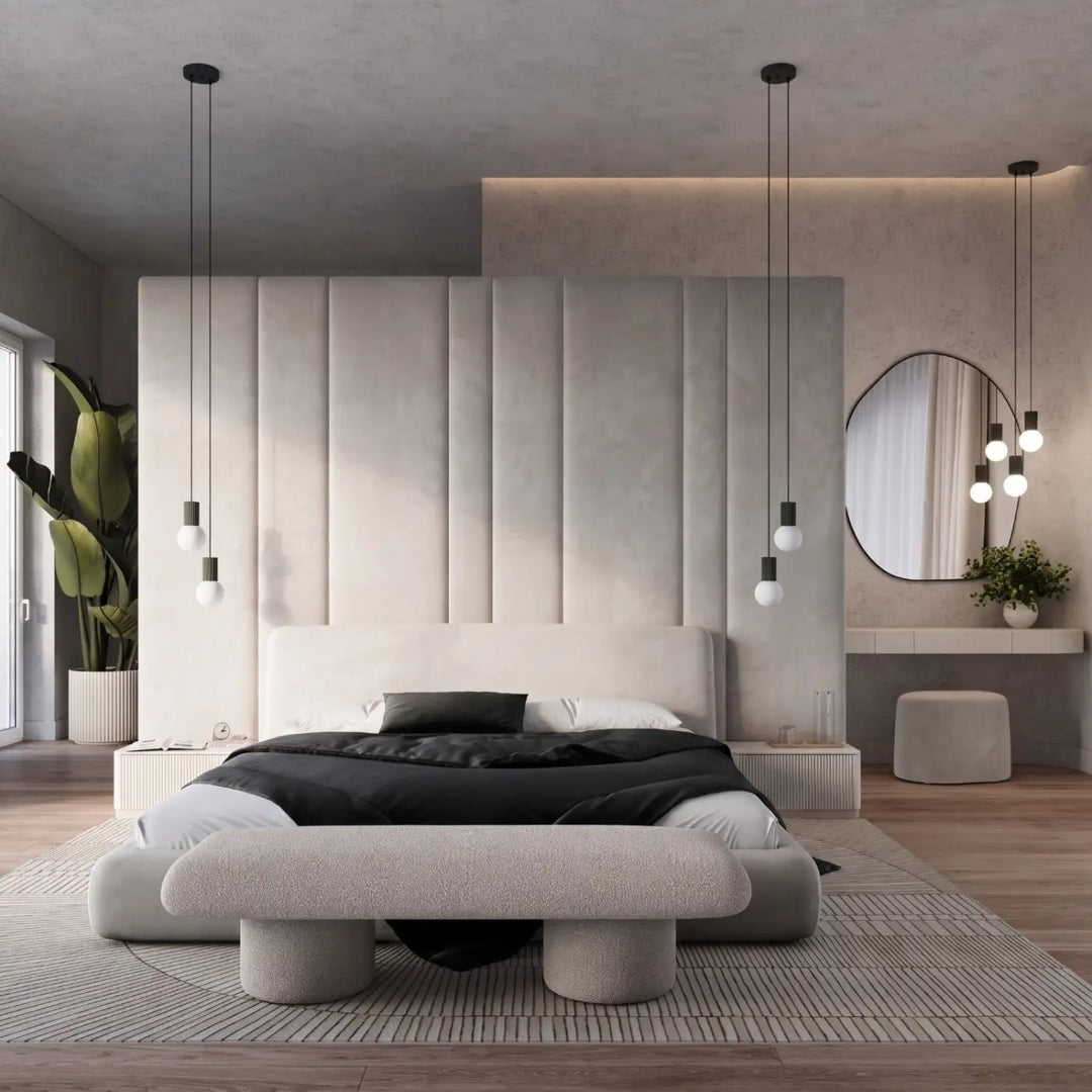 Suspension Luminaire noir dans un intérieur contemporain