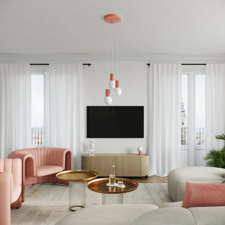 Suspension Luminaire pêche dans un intérieur contemporain