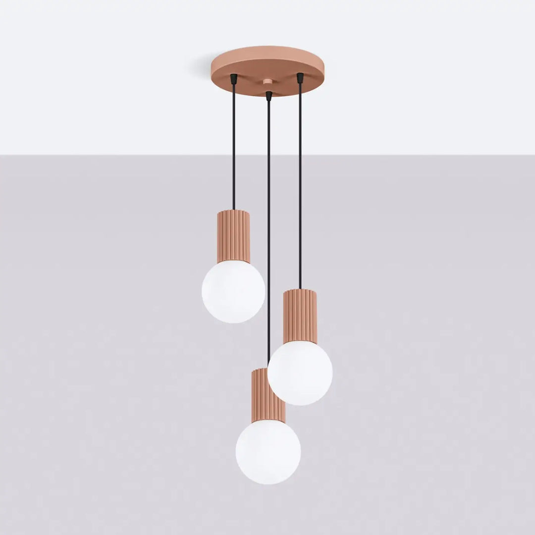 Suspension Luminaire moka éteinte, vue rapprochée
