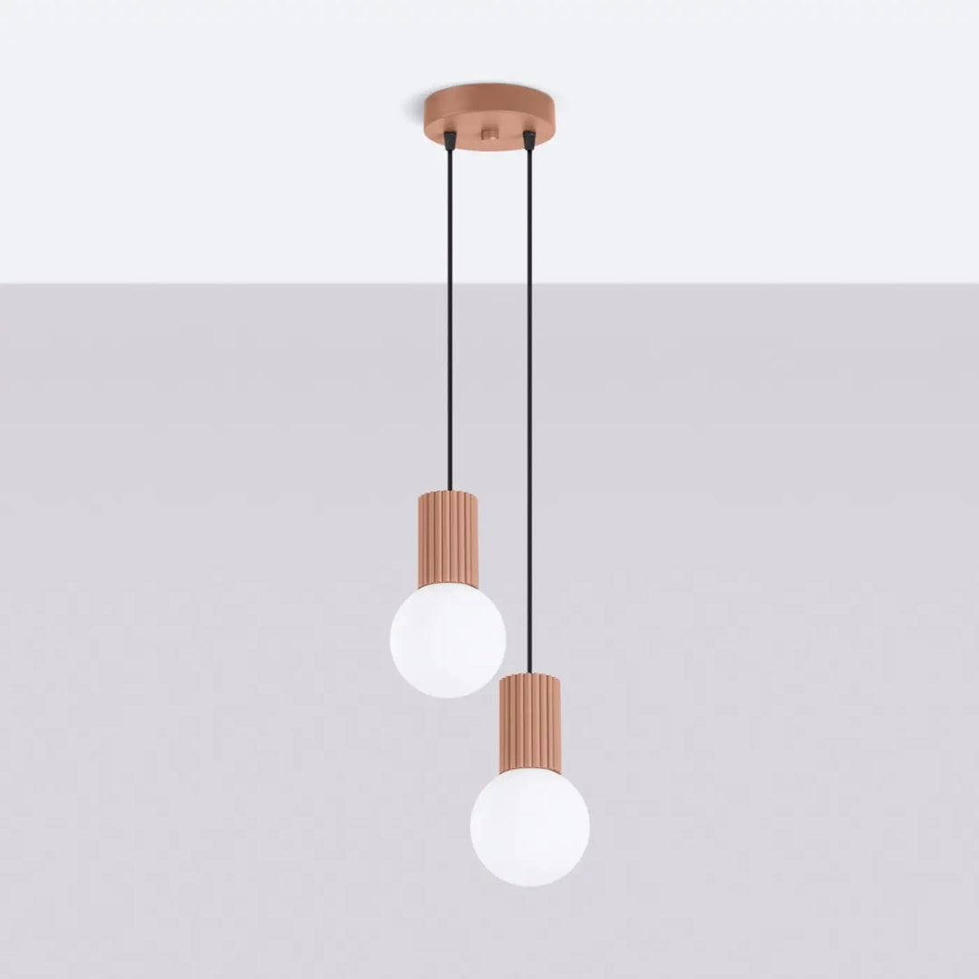 Suspension Luminaire moka éteinte, vue rapprochée