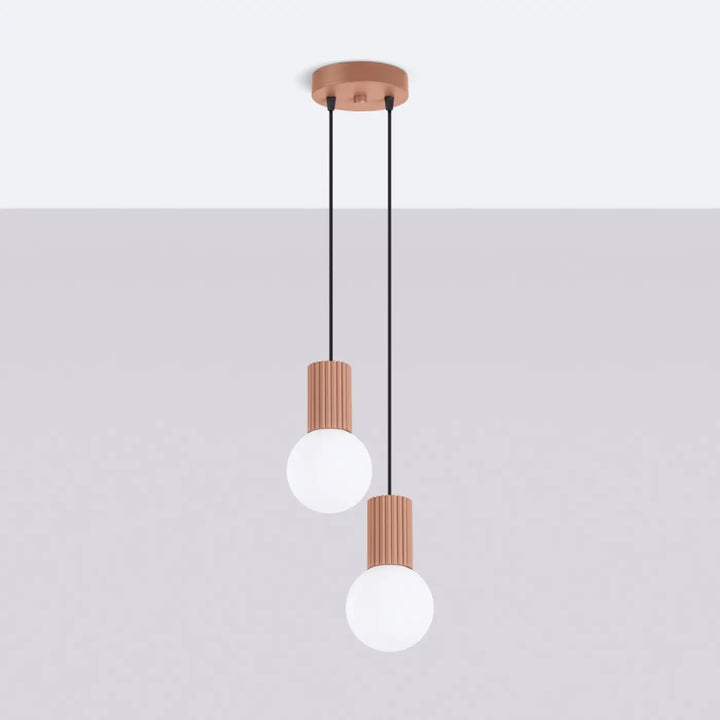 Suspension Luminaire moka éteinte, vue rapprochée