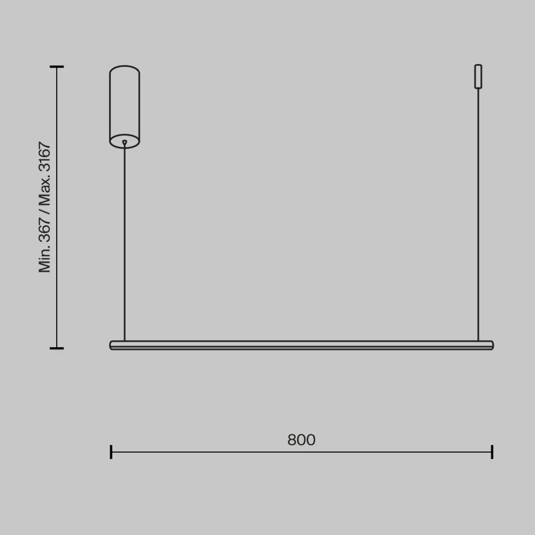 Minimalist suspension halo luminaire barre horizontale en acier doré avec design moderne et hauteur réglable