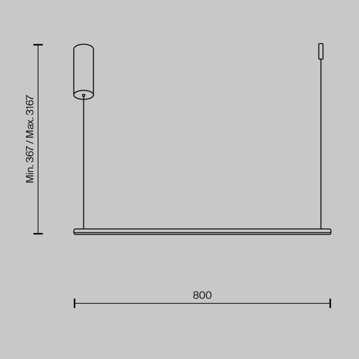 Minimalist suspension halo luminaire barre horizontale en acier doré avec design moderne et hauteur réglable