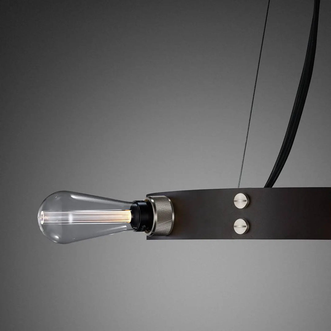 Lustre Hero Light graphite en acier #couleur_argent