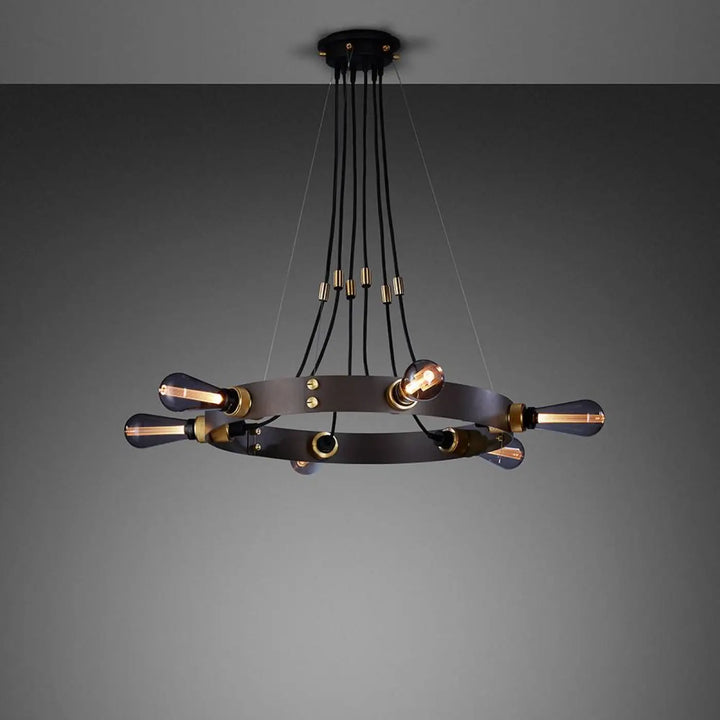 Lustre Hero Light graphite en bronze fumé #couleur_gris