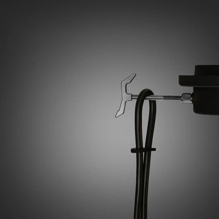 Suspension Hooked 1.0 Small coloris pierre en acier, câble de 2 m #couleur_argent