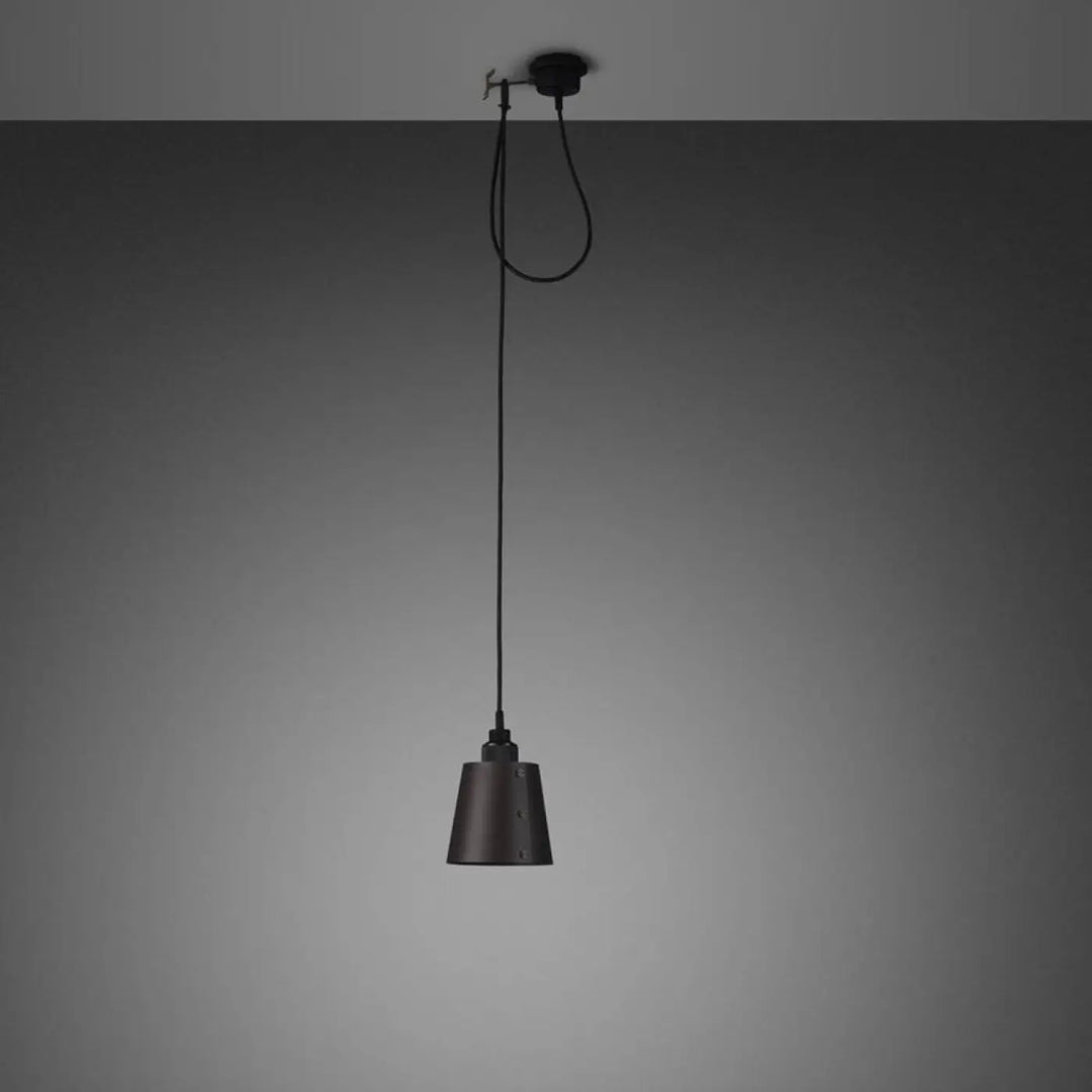 Suspension Hooked 1.0 Small à abat-jour graphite, finition bronze fumé #couleur_gris
