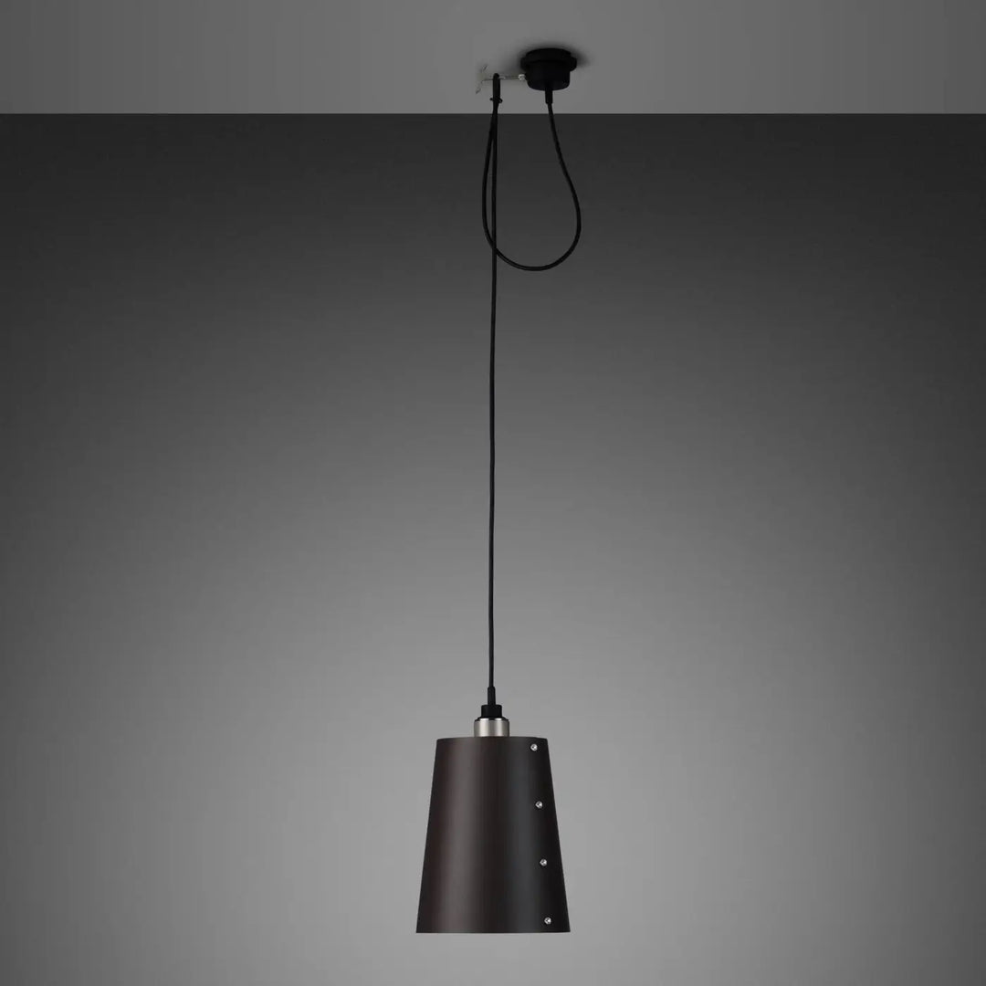 Suspension Hooked 1.0 Large à abat-jour graphite, finition acier #couleur_argent