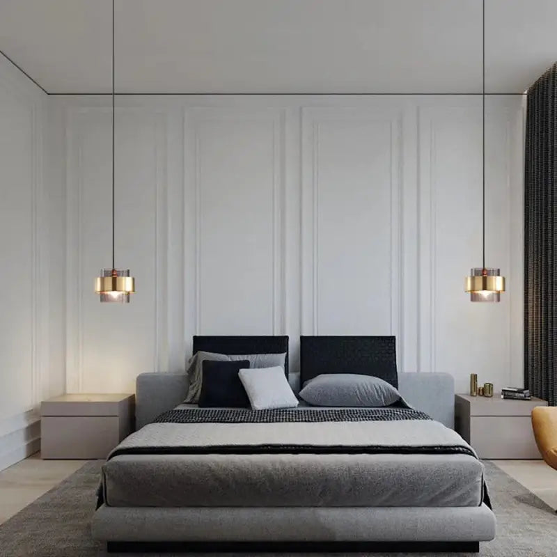 Suspension Industrielle Esprit Loft En Verre