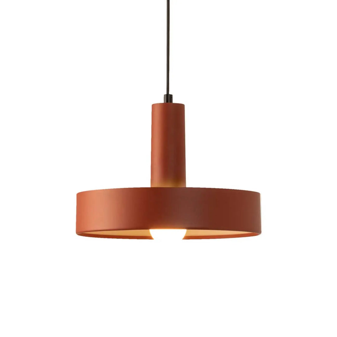 Suspension Keops en aluminium rouge brique #couleur_orange