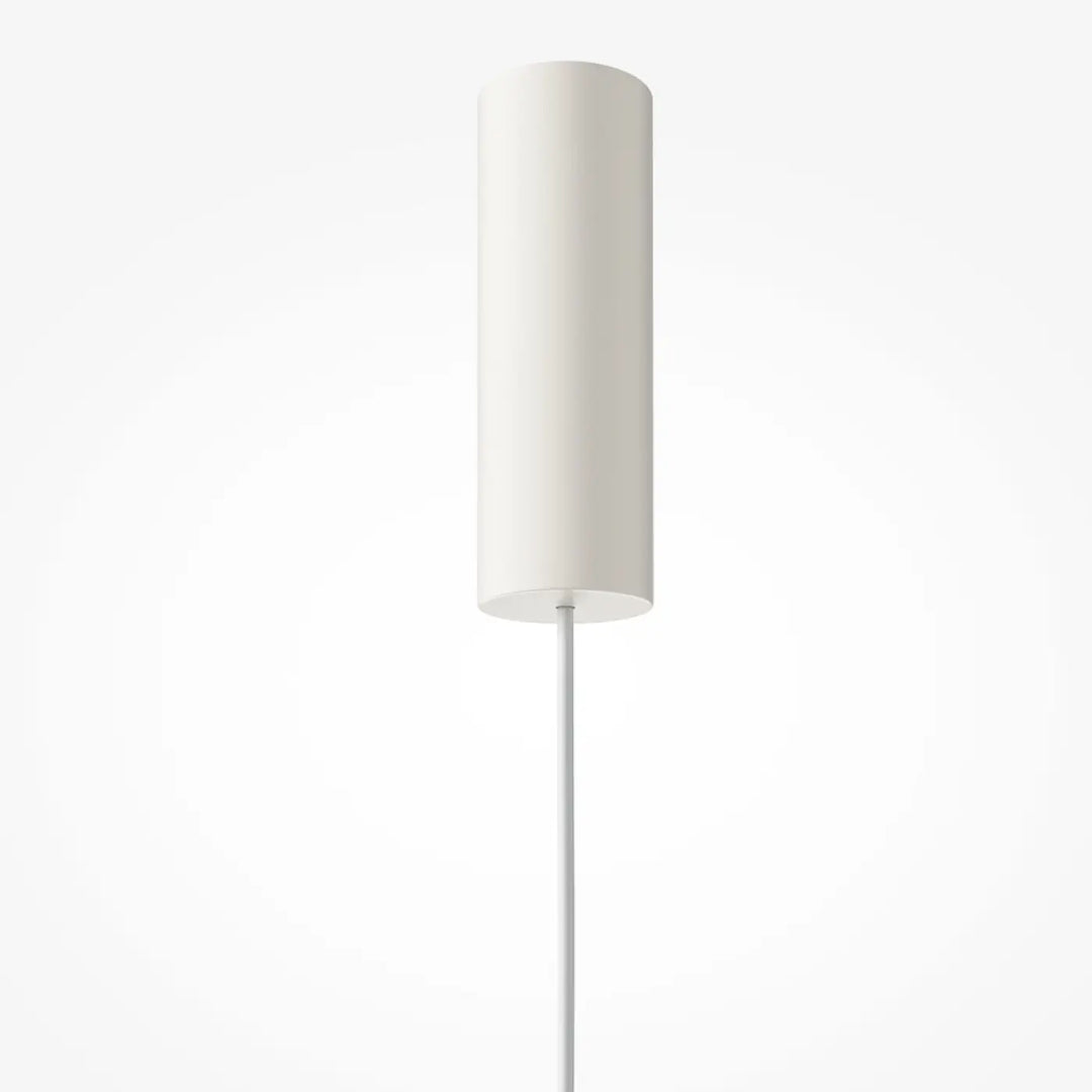 Suspension kyoto avec globe opalin cylindrique blanc en verre opalin et design minimaliste élégant