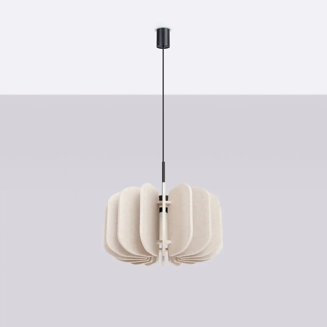 Suspension beige/noir éteinte