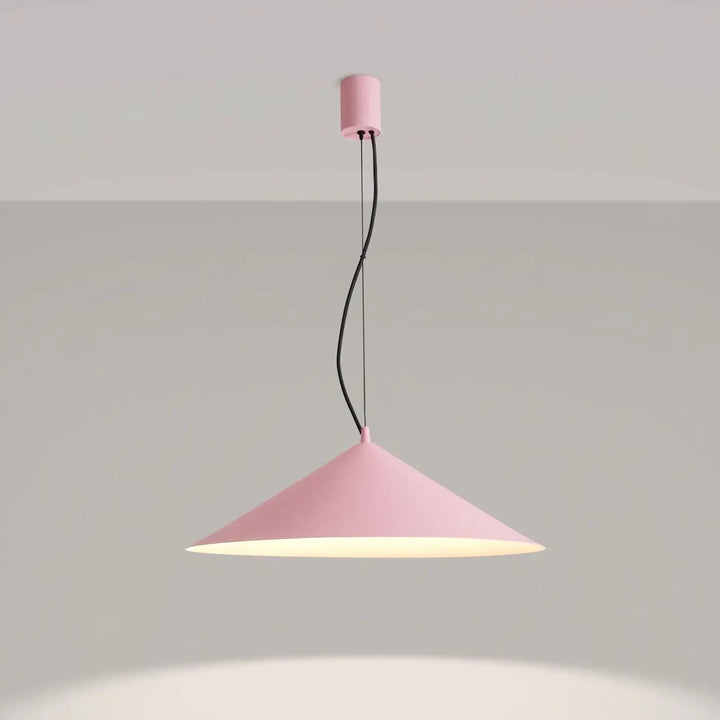 Suspension FINT rose allumée, suspendue