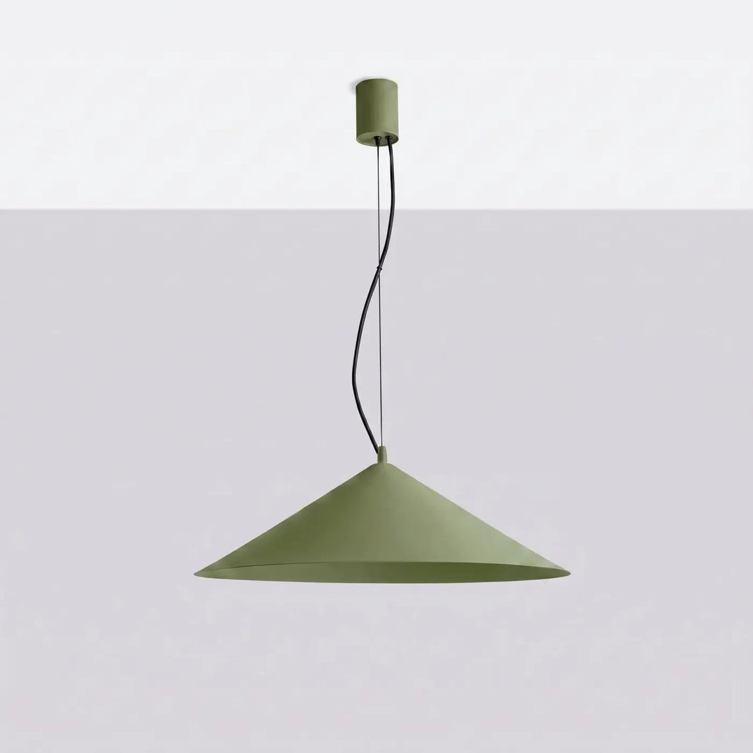 Suspension FINT vert olive éteinte, suspendue