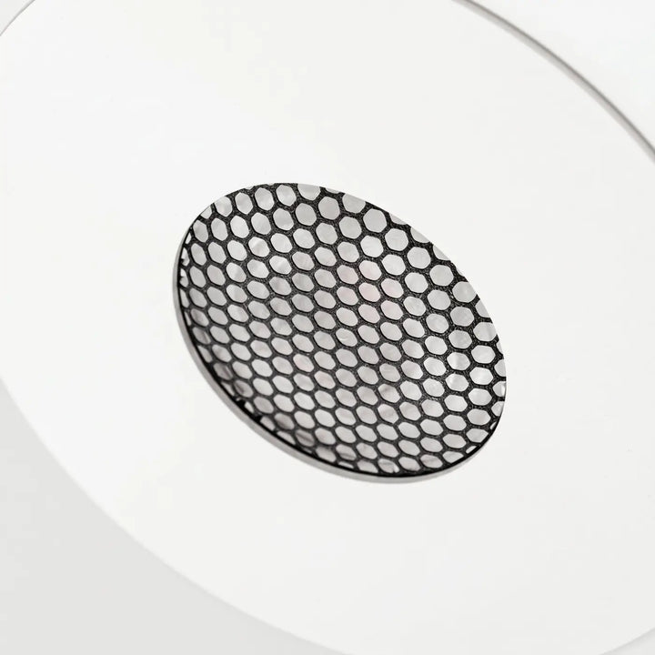 Suspension FINT blanc détail de la grille anti-éblouissement
