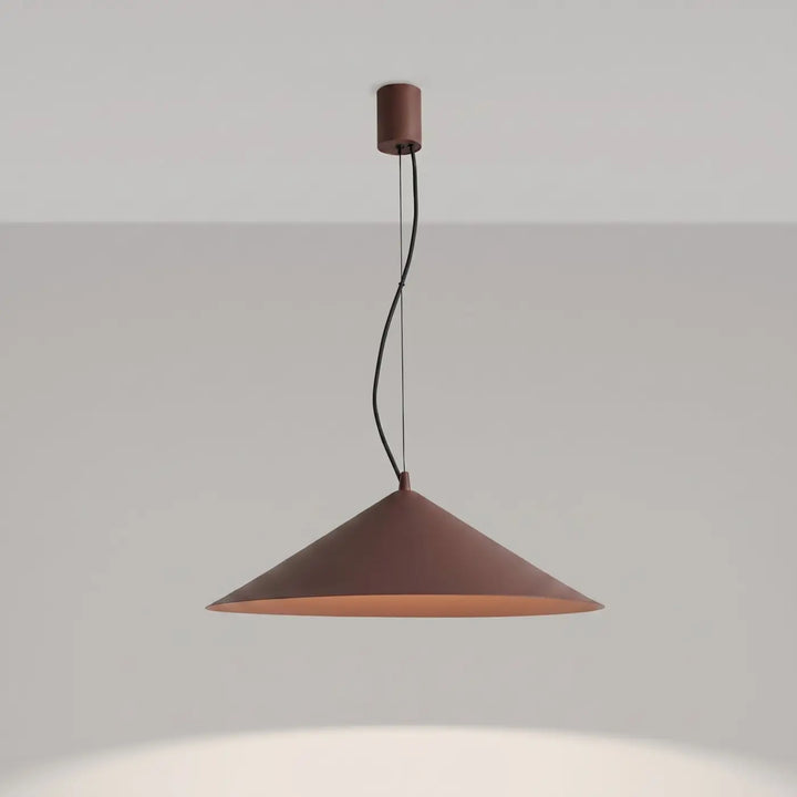 Suspension FINT marron allumée, suspendue