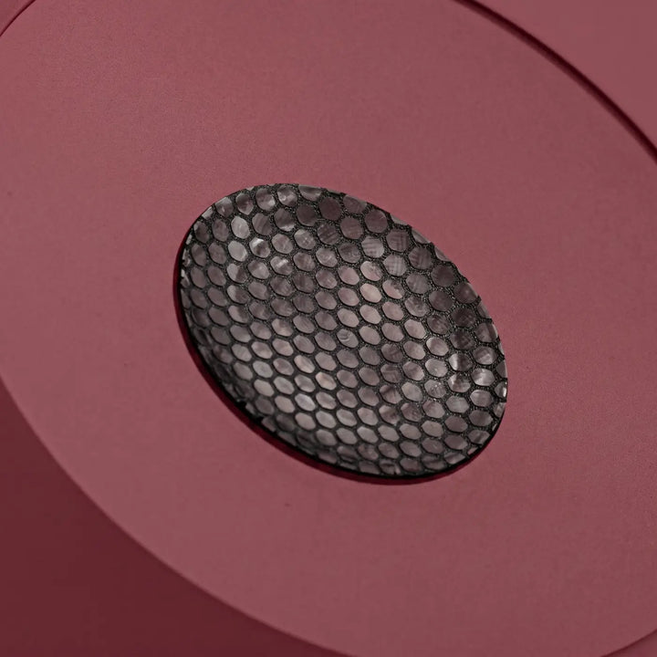 Suspension FINT bordeaux détail de la grille anti-éblouissement