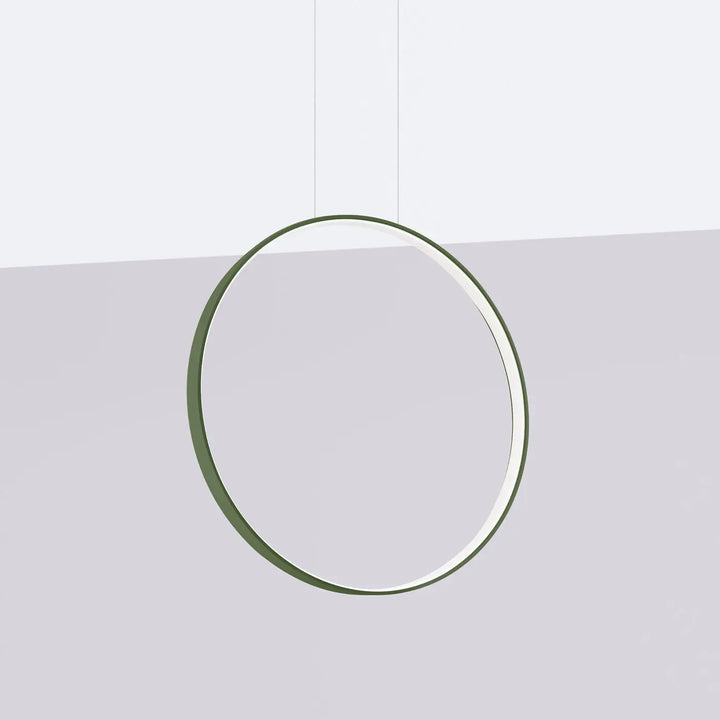 Suspension anneau RIO vert olive éteinte, suspendue