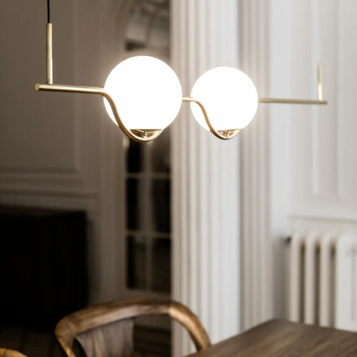 Suspension Le Vita or brillant en situation