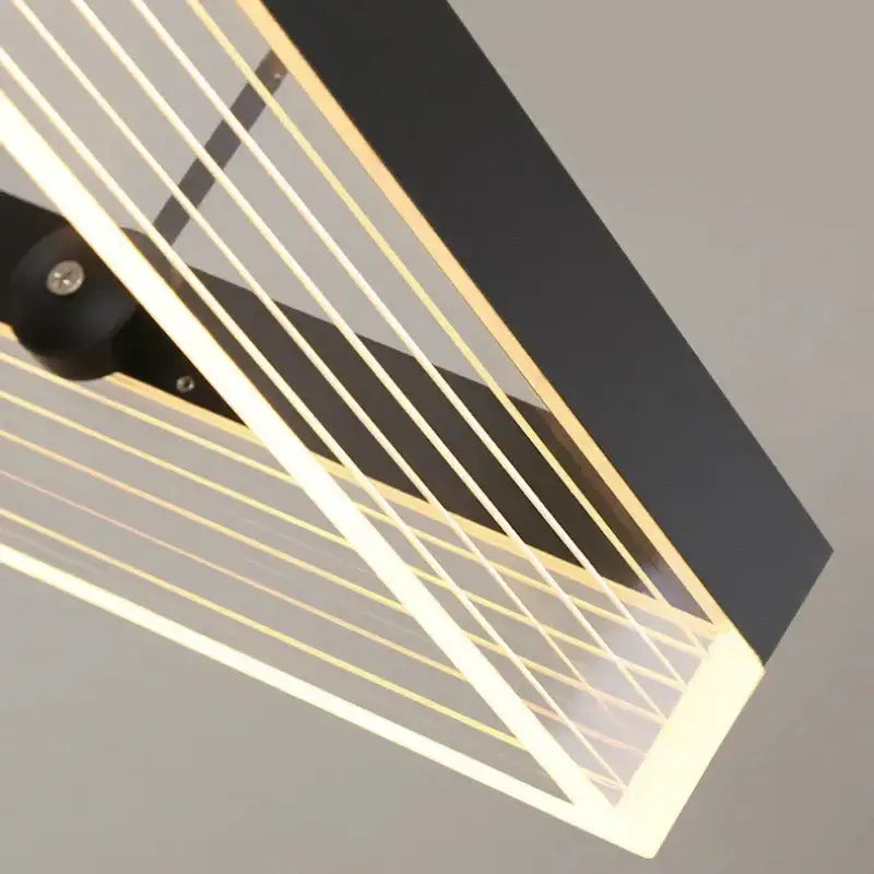 Suspension élégant design contemporain noir intérieur chic