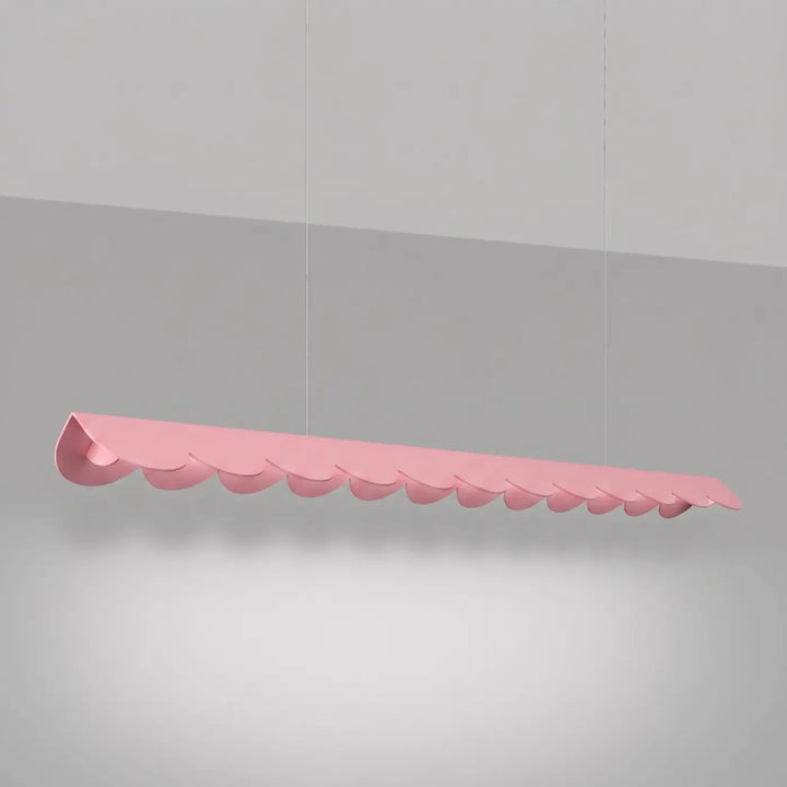 Suspension BISCUIT rose allumée, suspendue