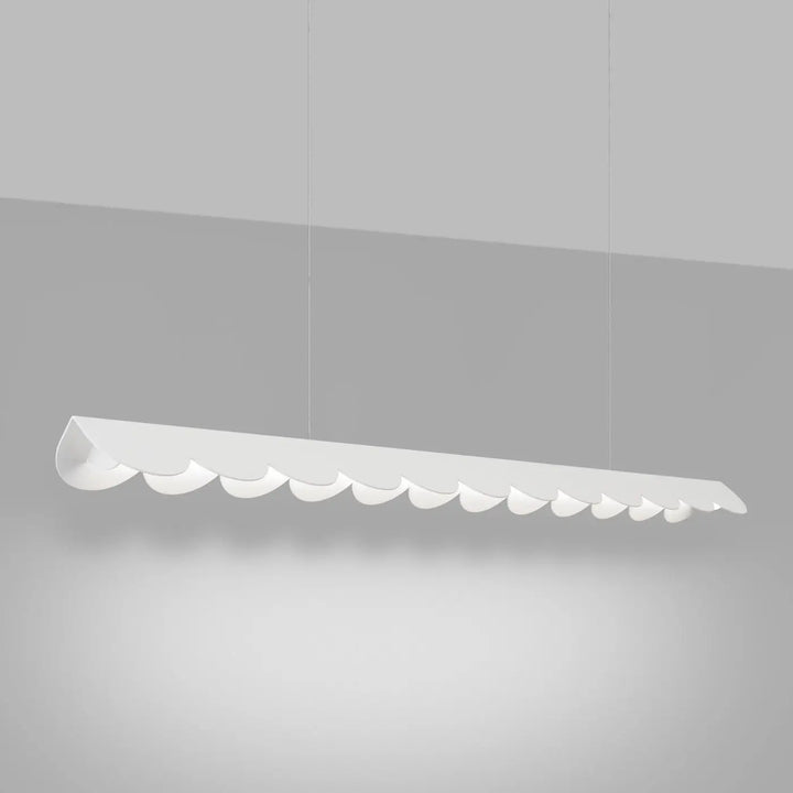 Suspension BISCUIT blanc allumée, suspendue